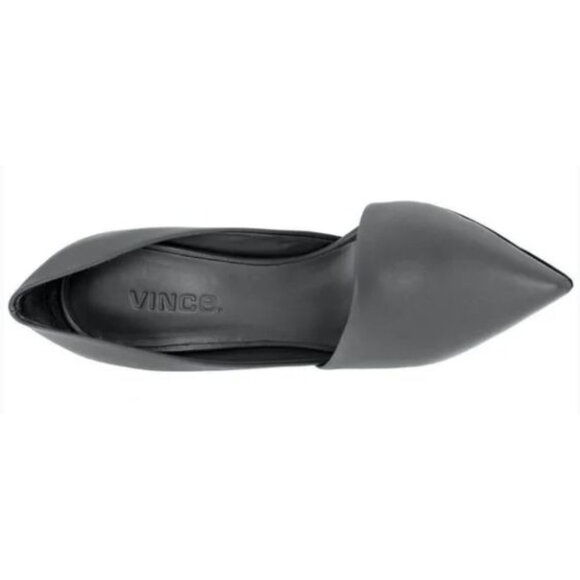 VINCE Cosette Pointed Toe d'Orsay Leather‎ Pumps Gray Graphite 9M EUR 40 $350 - Picture 3 of 12
